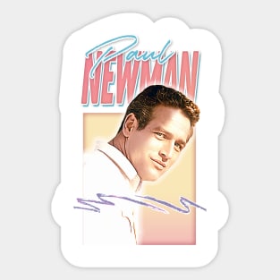 Paul Newman - Retro Aesthetic Style Fan Art Design Sticker